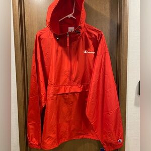 CHAMPION Vintage Red Windbreaker Jacket